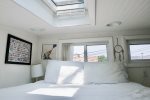 Queen sized lofted bed, skylight included - perfect for stargazing 